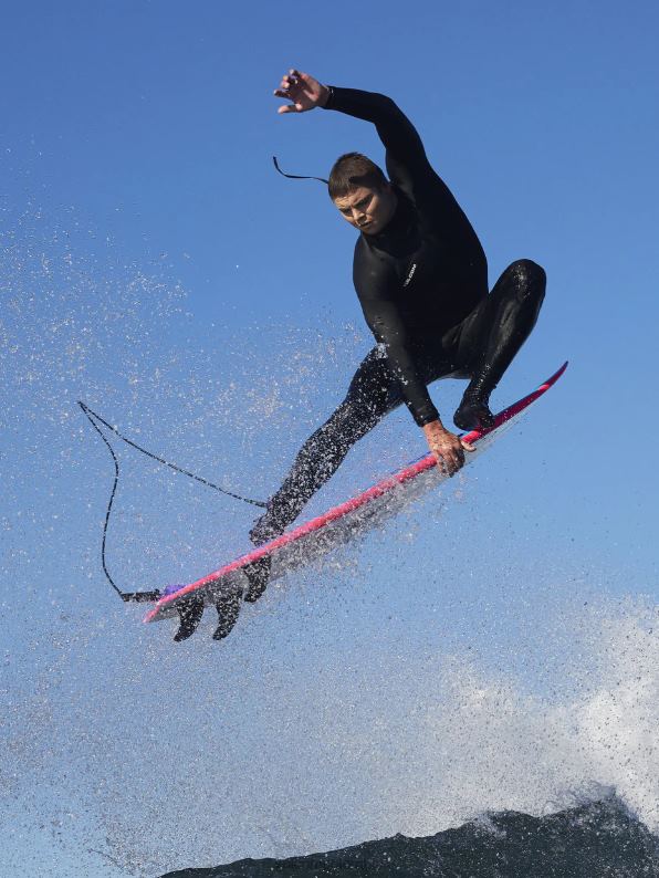 Mono modulador de manga larga con cremallera trasera de 3/2 mm negro Z44ZX638 ropa hombres