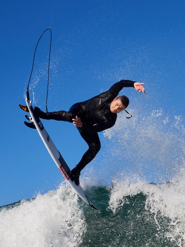 Mono modulador de manga larga con cremallera trasera de 4/3 mm negro Z44ZX636 ropa hombres