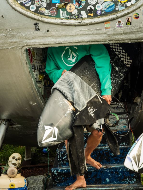 Mono modulador de manga larga con cremallera trasera de 4/3 mm negro Z44ZX636 ropa hombres