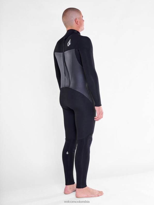 Mono modulador de manga larga con cremallera trasera de 4/3 mm negro Z44ZX636 ropa hombres