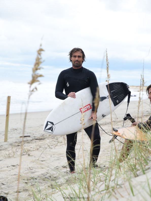 Mono modular con cremallera en el pecho de 3/2 mm negro Z44ZX637 ropa hombres