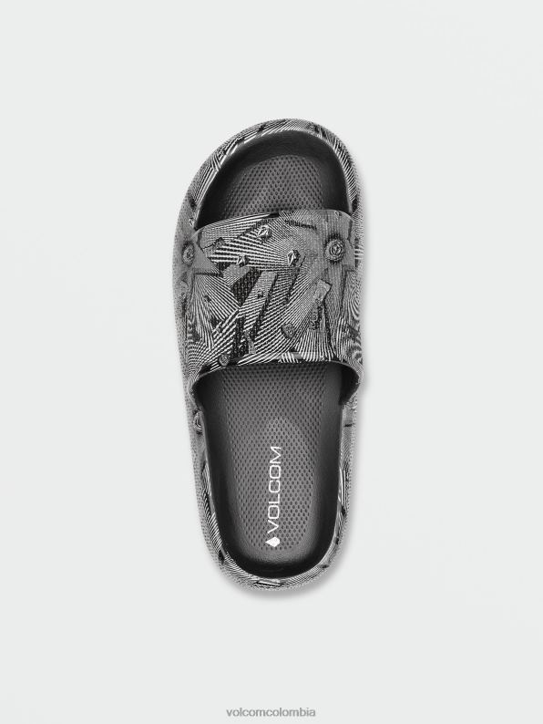 sandalias con diseño de nube de piedra blanco negro Z44ZX583 calzado hombres