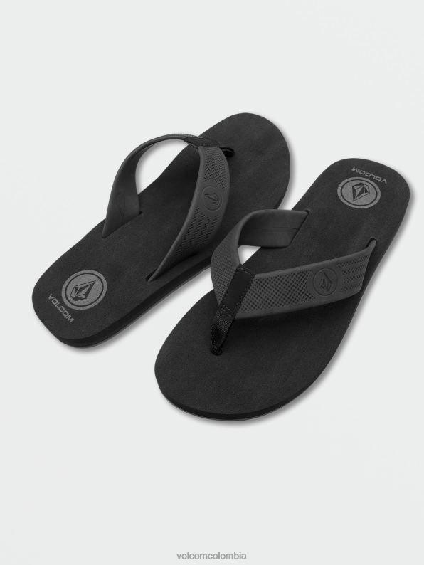 sandalias de vacaciones destrucción negra Z44ZX588 calzado hombres