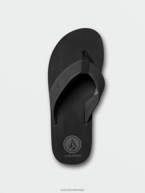 sandalias de vacaciones destrucción negra Z44ZX588 calzado hombres