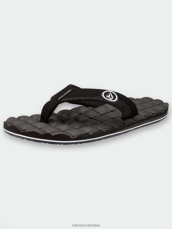 sandalias reclinables blanco negro Z44ZX584 calzado hombres