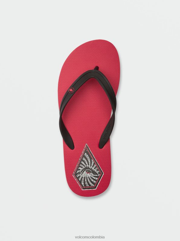 sandalias rockeras 2 cinta roja Z44ZX620 calzado hombres