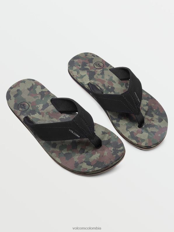 sandalias víctor camuflaje oscuro Z44ZX601 calzado hombres