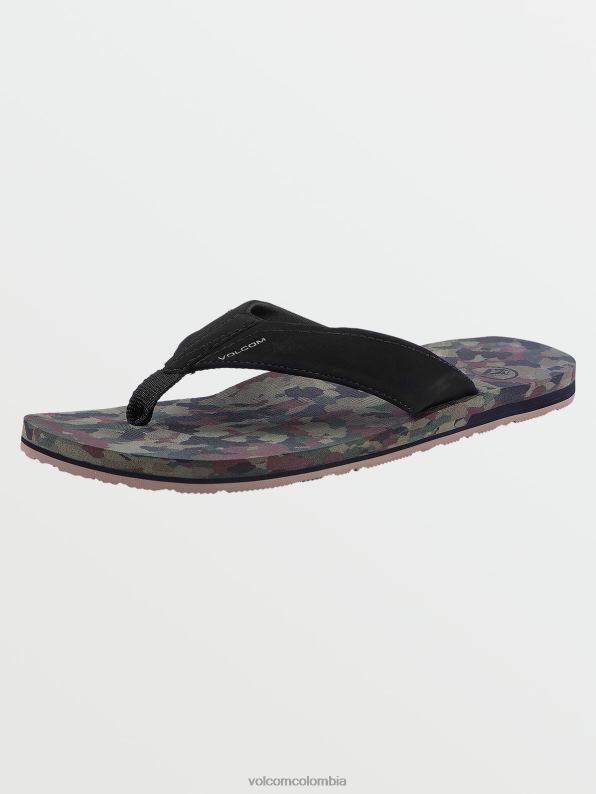 sandalias víctor camuflaje oscuro Z44ZX601 calzado hombres