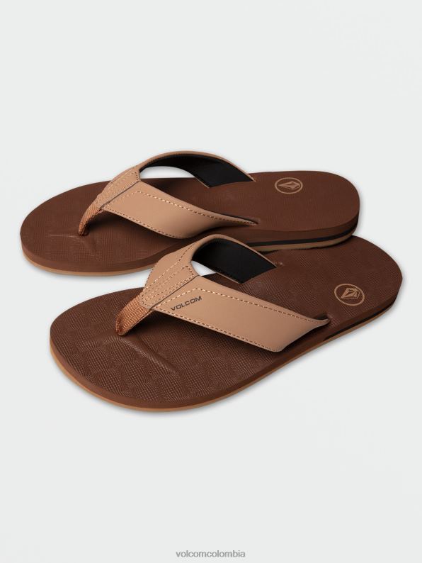 sandalias víctor marrón caqui Z44ZX589 calzado hombres