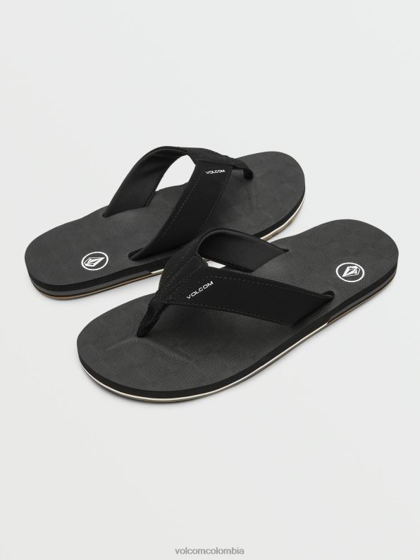 sandalias víctor negro Z44ZX580 calzado hombres