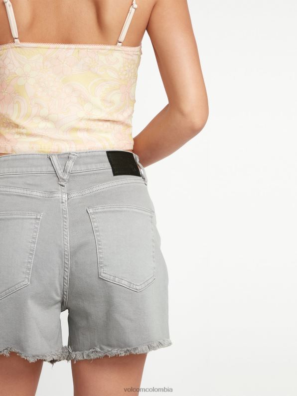 pantalones cortos de hirise con escalones de piedra rayo de luna Z44ZX948 ropa mujer