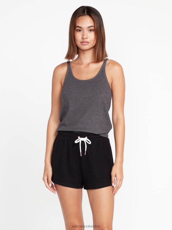 pantalones cortos de lana vividos en el salón negro Z44ZX968 ropa mujer