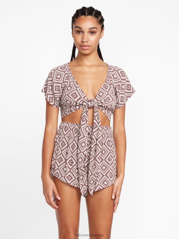 pantalones cortos de retrospectáculo pizarra gris Z44ZX946 ropa mujer