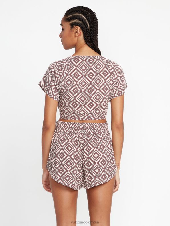 pantalones cortos de retrospectáculo pizarra gris Z44ZX946 ropa mujer