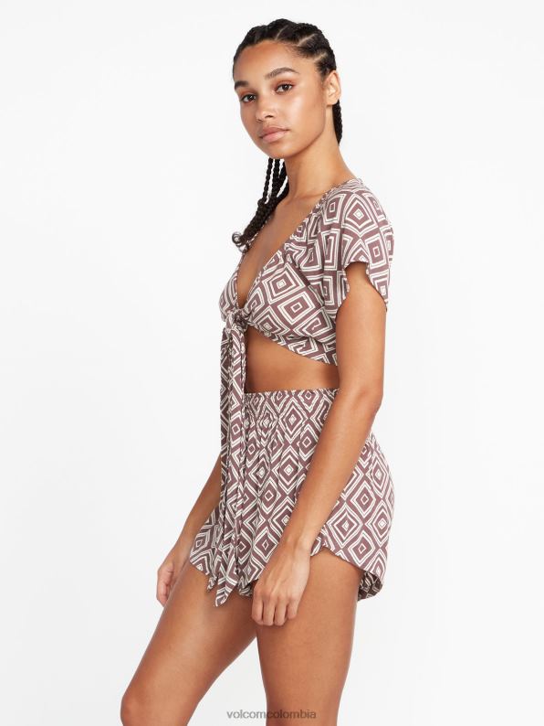 pantalones cortos de retrospectáculo pizarra gris Z44ZX946 ropa mujer