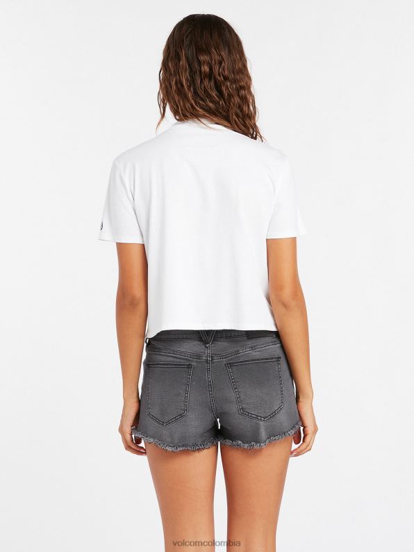 shorts de mezclilla elásticos Stoney vendimia negro Z44ZX957 ropa mujer