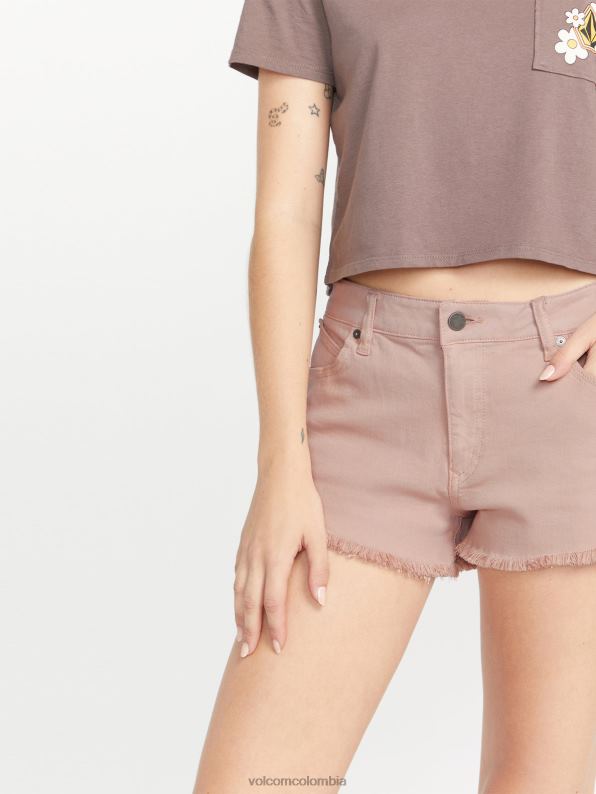shorts elásticos Stoney orquídea de invierno Z44ZX911 ropa mujer