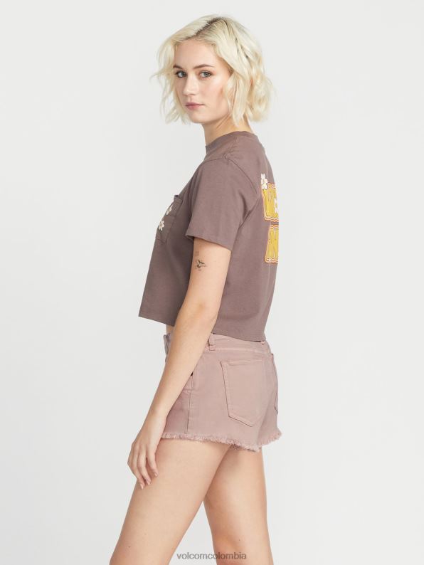 shorts elásticos Stoney orquídea de invierno Z44ZX911 ropa mujer