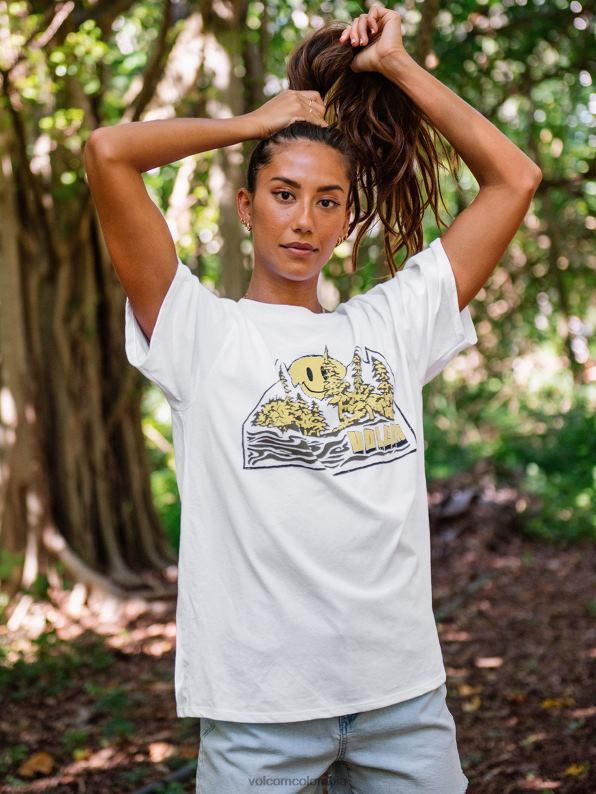 camisa de manga corta con diseño de piedra estrella blanca Z44ZX806 ropa mujer