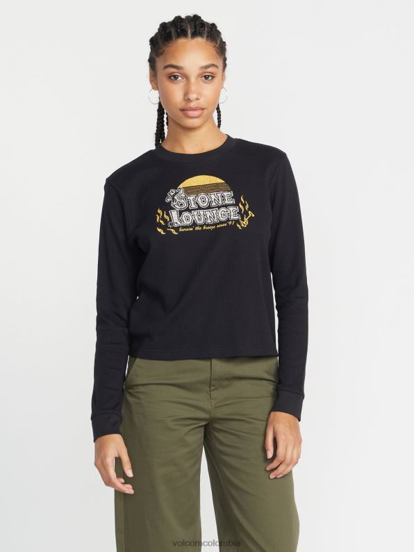 camisa de manga larga de termalidad negro Z44ZX801 ropa mujer