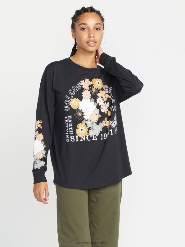 camisa de manga larga doble werkin negro Z44ZX780 ropa mujer