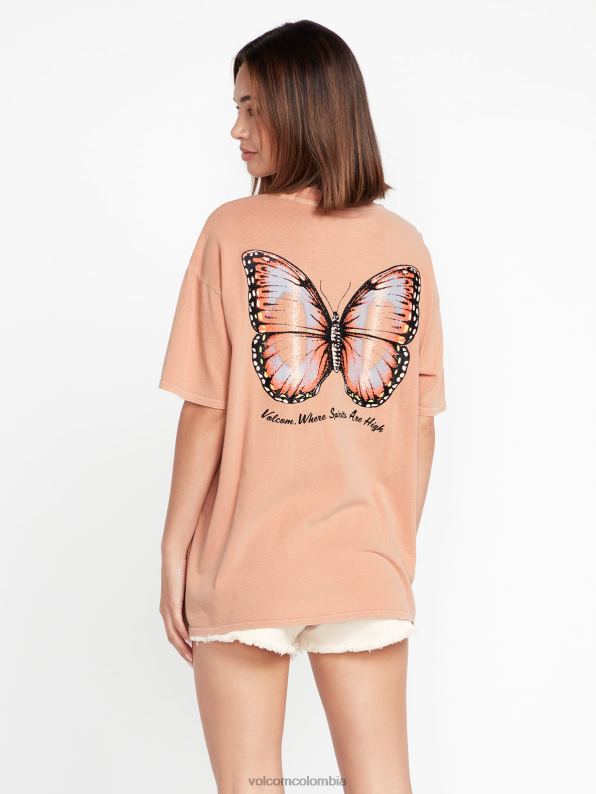 camiseta de manga corta con lanzamiento de piedras arcilla Z44ZX810 ropa mujer