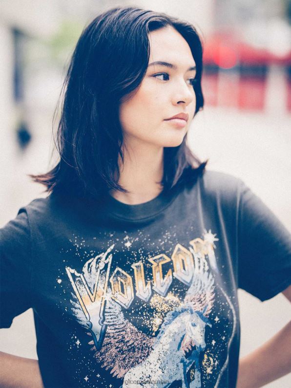 ciérralo camiseta de manga corta negro Z44ZX779 ropa mujer