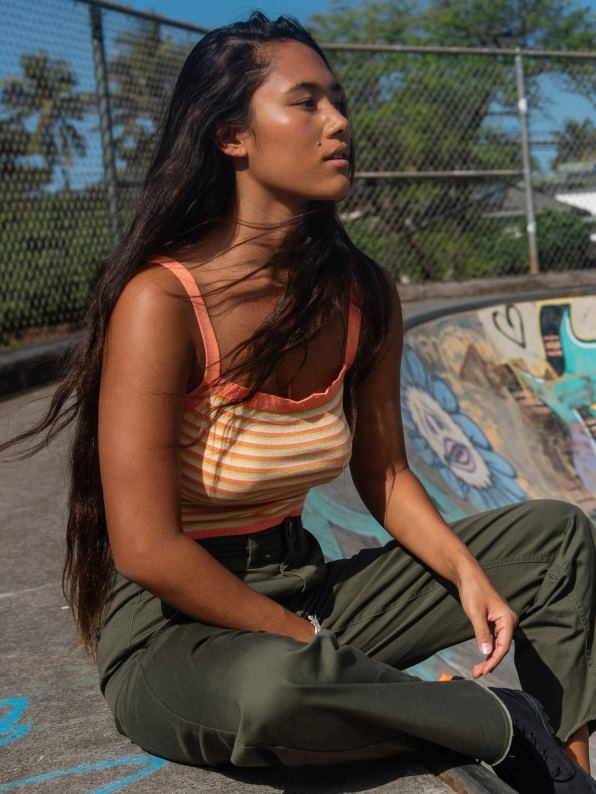 la raya es el tanque del suéter multi Z44ZX811 ropa mujer