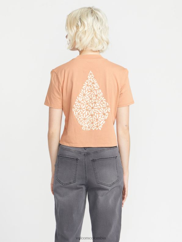 playera de manga corta con dial de bolsillo arcilla Z44ZX777 ropa mujer