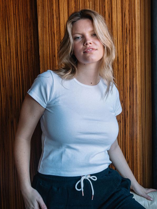 una de cada camiseta de manga corta para bebé blanco Z44ZX825 ropa mujer