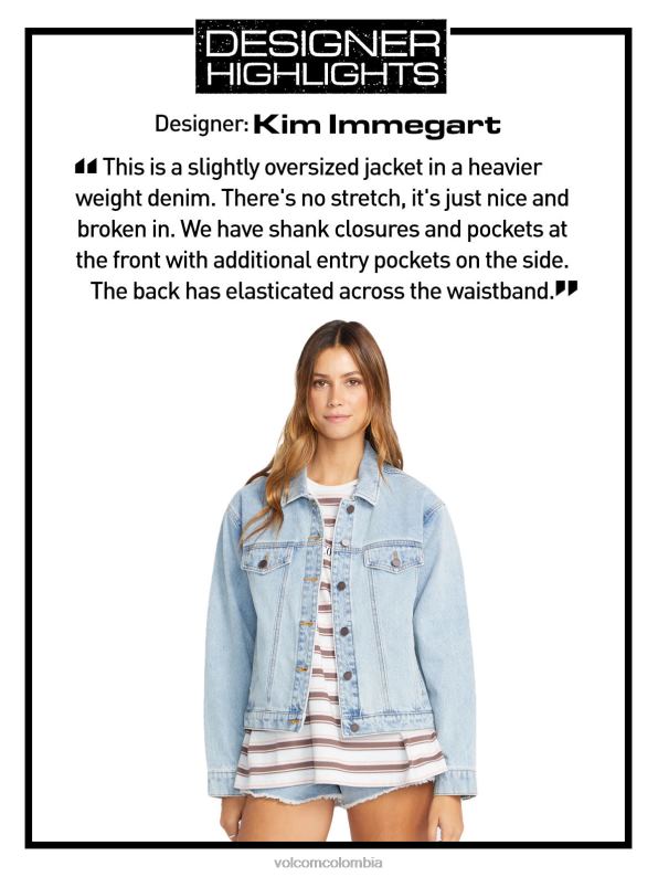 chamarra de mezclilla coco ho hielo Z44ZX891 ropa mujer