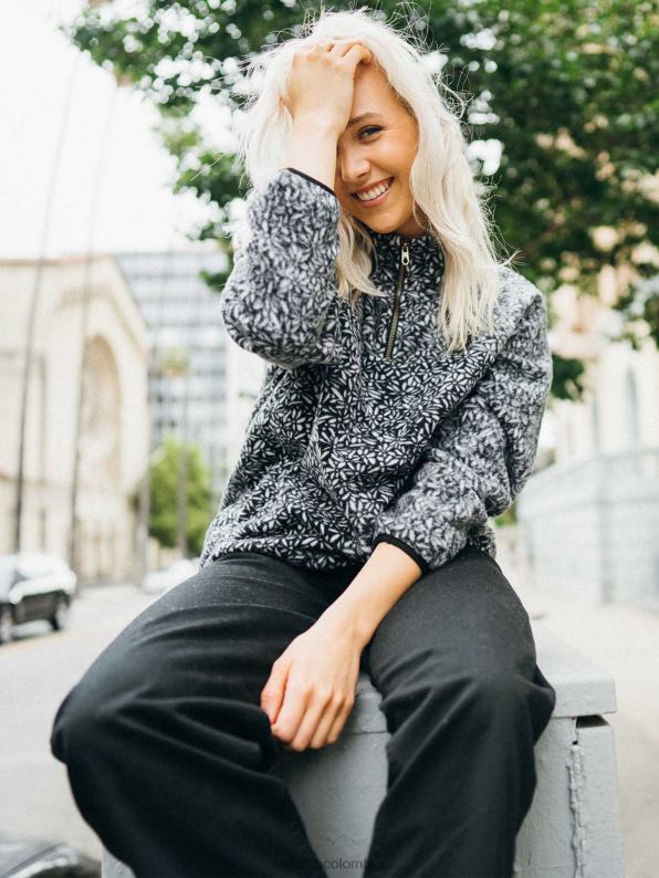 chamarra de viajero de la tierra blanco negro Z44ZX898 ropa mujer