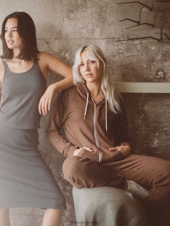 chaqueta con cremallera vivid in lounge chocolate Z44ZX899 ropa mujer