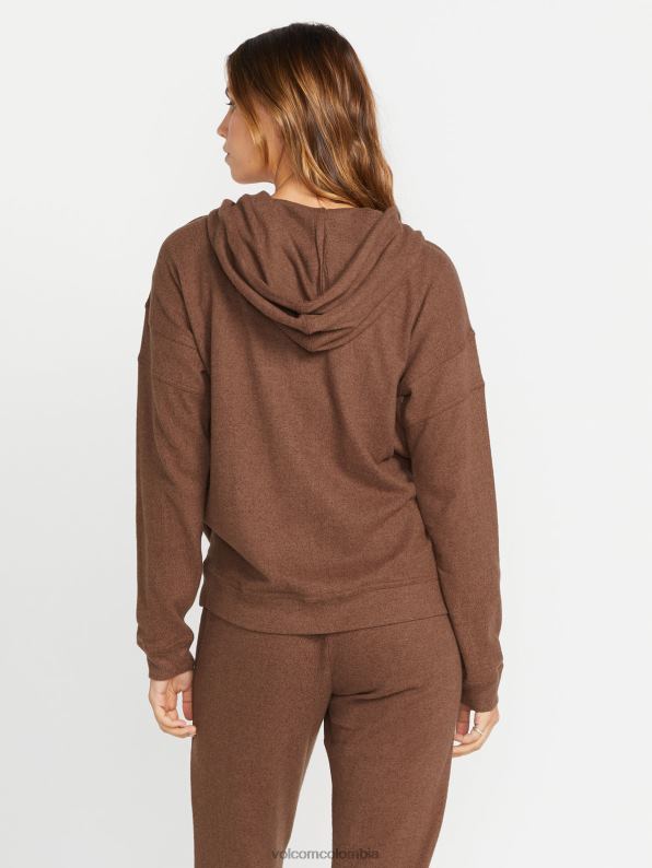 chaqueta con cremallera vivid in lounge chocolate Z44ZX899 ropa mujer