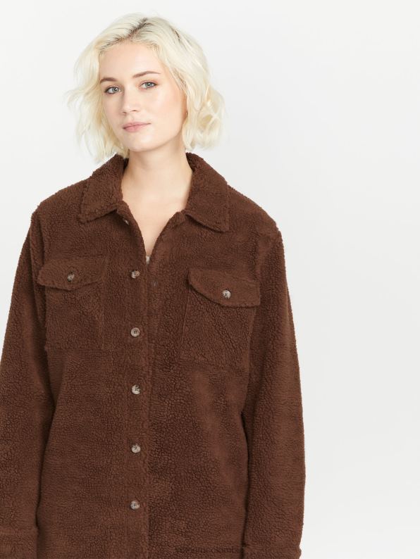 chaqueta sherpa silenciosa chocolate Z44ZX900 ropa mujer