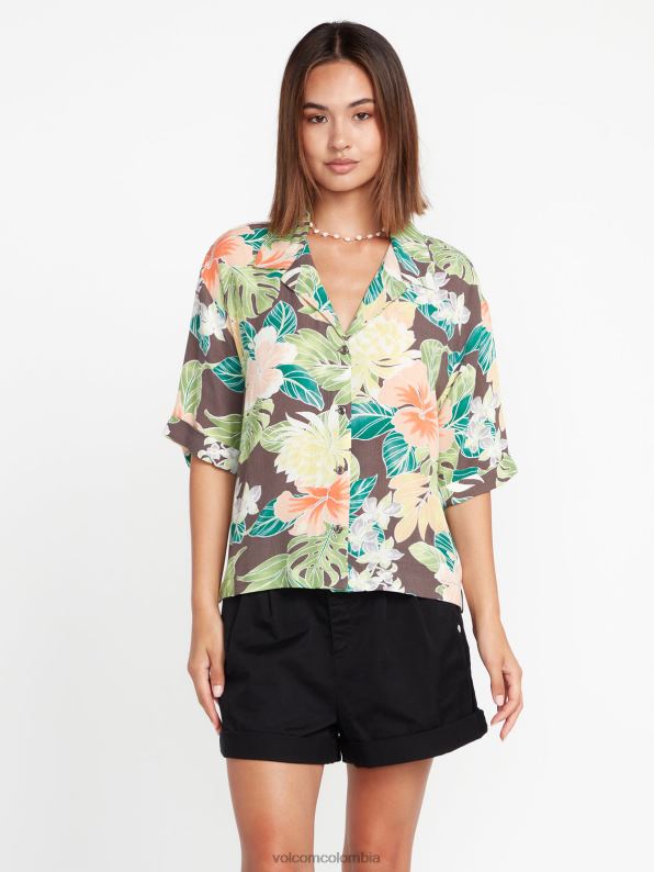 parte superior del excapismo pizarra gris Z44ZX817 ropa mujer