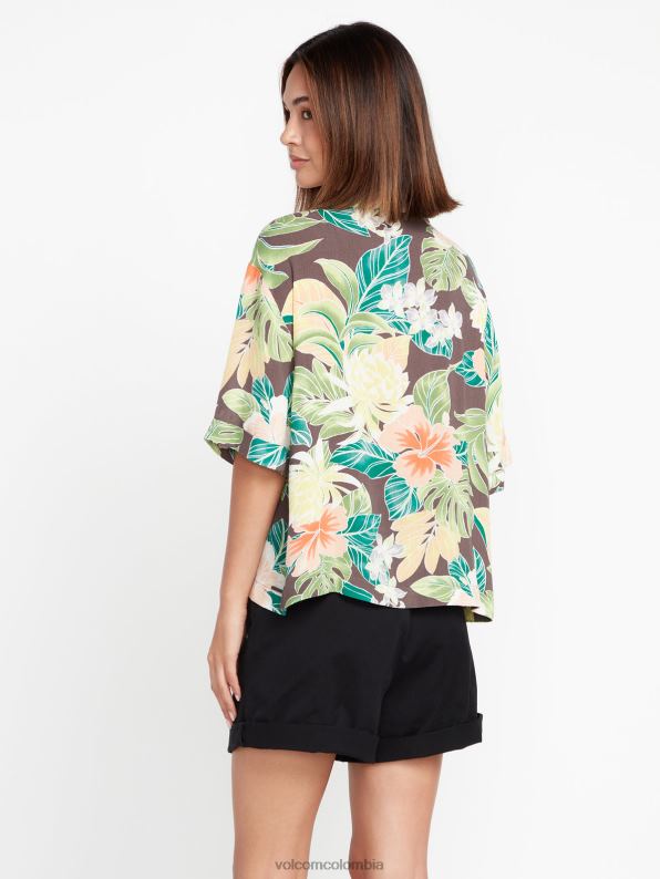 parte superior del excapismo pizarra gris Z44ZX817 ropa mujer