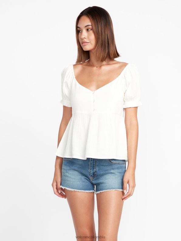 una parte superior completa estrella blanca Z44ZX804 ropa mujer