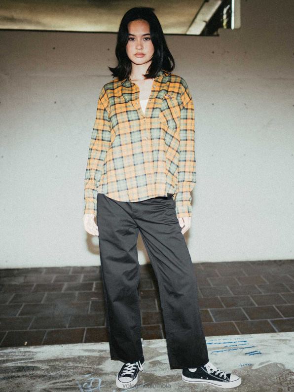 esto que ellos pantalones de skate negro Z44ZX908 ropa mujer