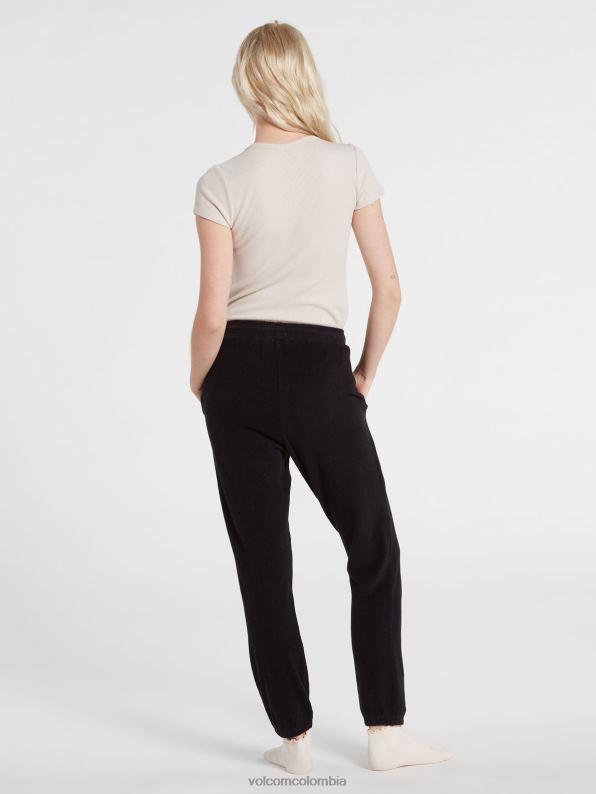 pantalones de felpa vividos en el salón negro Z44ZX969 ropa mujer