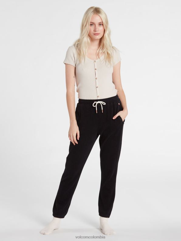 pantalones de lana vividos en el salón negro Z44ZX947 ropa mujer
