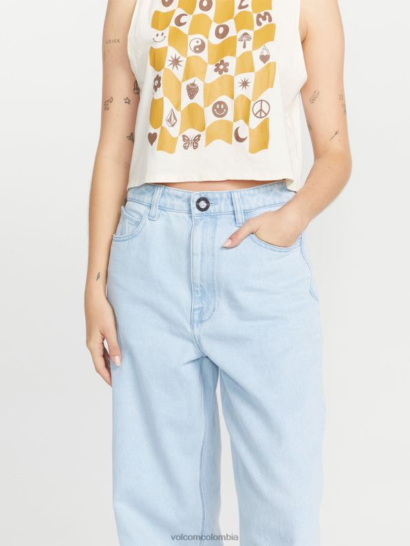 pantalones de mezclilla azul claro Z44ZX918 ropa mujer