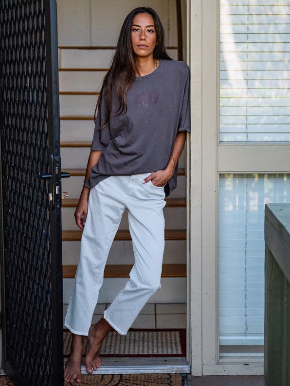 pantalones de tiro alto con escalón de piedra toda la luz de piedra Z44ZX940 ropa mujer