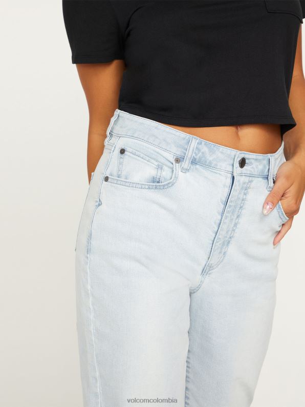 pantalones de tiro alto con escalón de piedra toda la luz de piedra Z44ZX940 ropa mujer