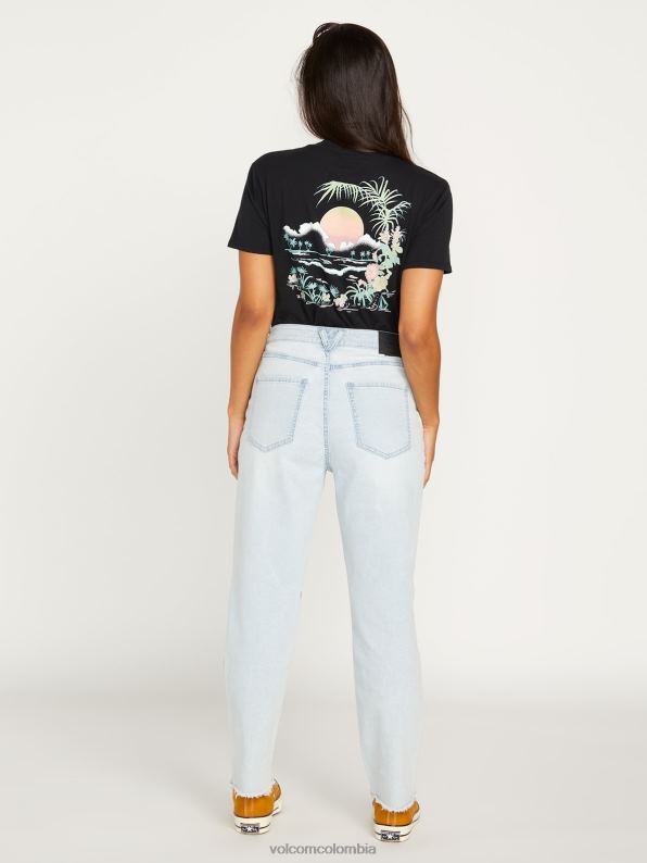 pantalones de tiro alto con escalón de piedra toda la luz de piedra Z44ZX940 ropa mujer