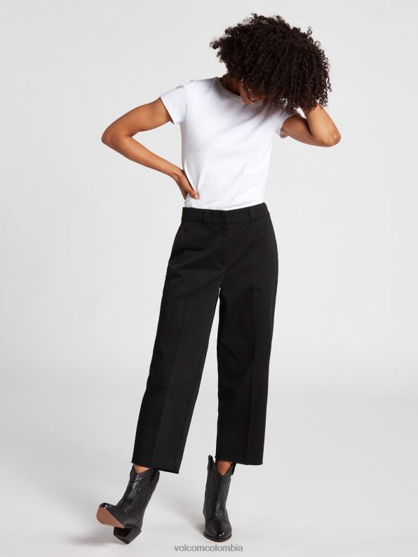 qué pantalones chinos negro Z44ZX970 ropa mujer