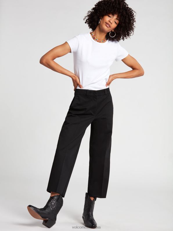 qué pantalones chinos negro Z44ZX970 ropa mujer