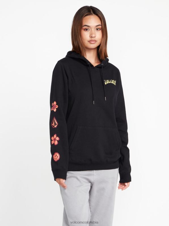Sudadera con capucha de verdadero trato negro Z44ZX846 ropa mujer
