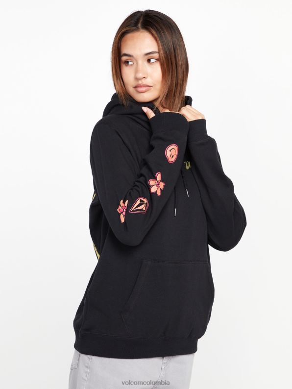 Sudadera con capucha de verdadero trato negro Z44ZX846 ropa mujer