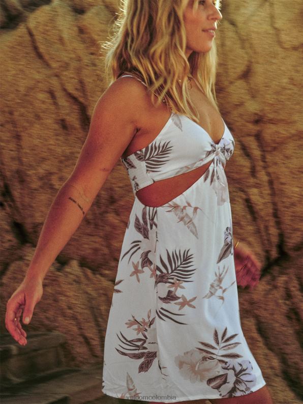vestido coco ho con aberturas blanco Z44ZX879 ropa mujer